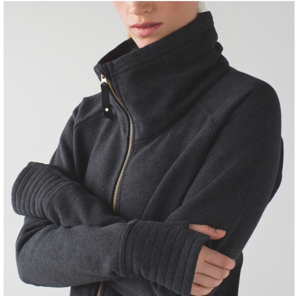 Lululemon Radiant Jacket Heathered Black - Picture 2 of 14